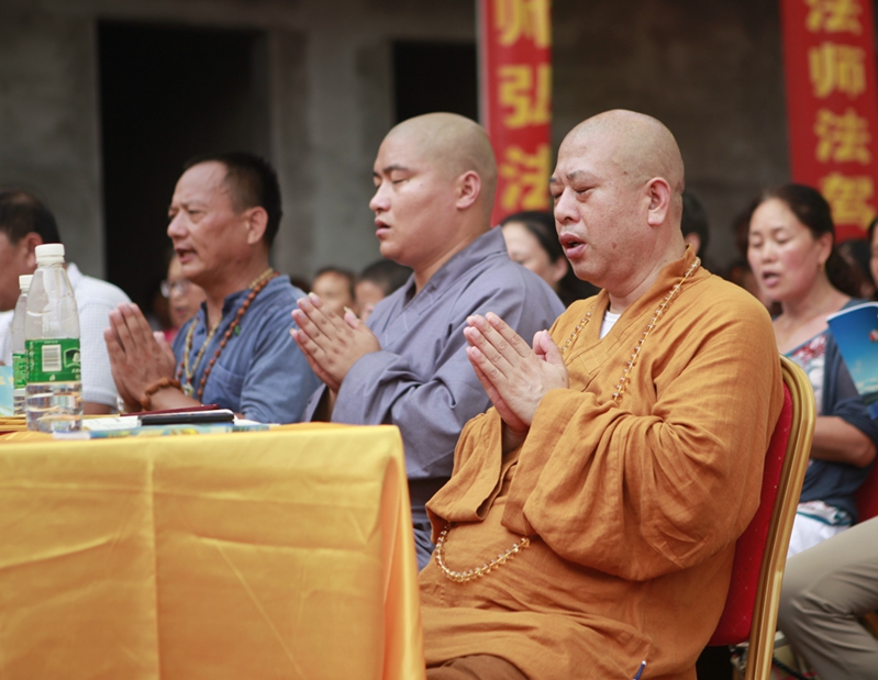 「传喜法师」传喜法师于山东菏泽市定陶开心古寺主法心灵讲座及蒙山施食超荐法会