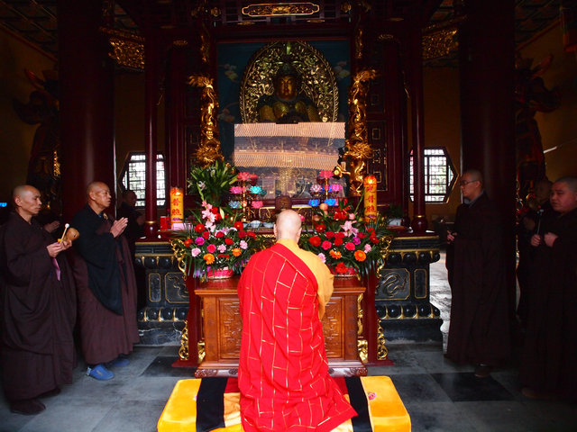 「东林寺」江西东林寺举行春节普供暨祭祖仪式 「东林寺」江西东林寺举行春节普供暨祭祖仪式