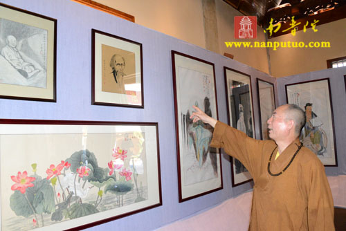 「南普陀寺」了法法师书画展将于6月9日在福建厦门南普陀寺开幕