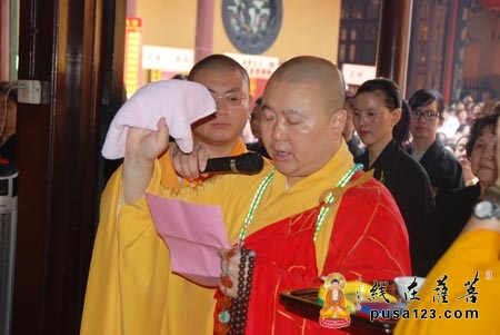 「佛教」上海玉佛寺隆重举行观世音菩萨圣像开光仪式