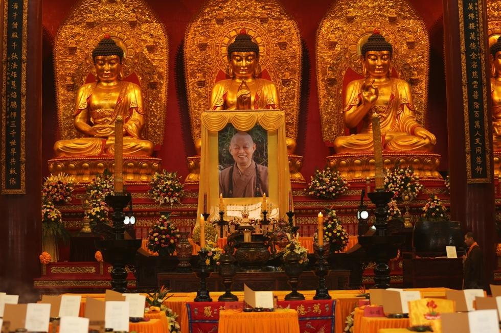 「佛教」河北柏林禅寺举行净慧长老示寂三周年诵经回向法会