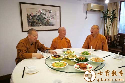 「万寿山」台湾万寿山法兴禅寺住持圣雄长老一行参访七宝教寺 「万寿山」台湾万寿山法兴禅寺住持圣雄长老一行参访七宝教寺