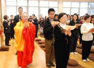 「法鼓山」法鼓山温哥华道场举行皈依祈福法会（图）