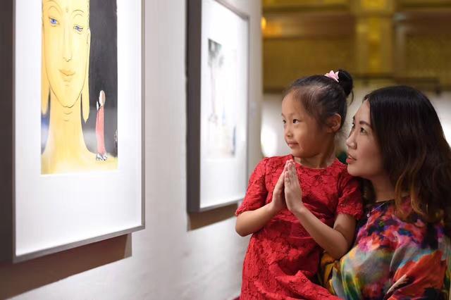 「艺术」权迎升“禅画小和尚”水墨艺术巡回展于上海玉佛禅寺隆重开幕