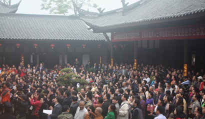 「佛教」重庆巴南区天心寺举行盛大落成典礼及开光法会