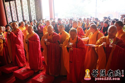 「佛教」上海南山古寺举行全堂佛像开光暨灵宏法师晋院升座庆典