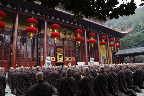 「菩萨戒」浙江绍兴炉峰禅寺传戒法会：教三坛请戒、三坛正授