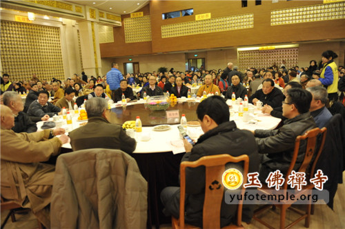 「茶话会」上海玉佛禅寺举行2013年迎新春茶话会 「茶话会」上海玉佛禅寺举行2013年迎新春茶话会