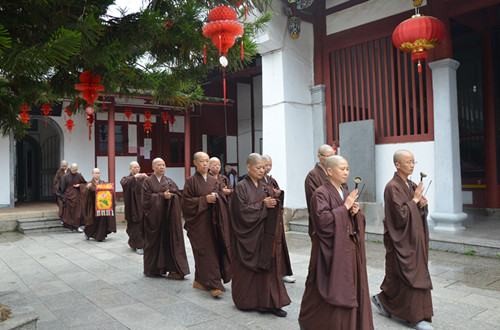 「崇福」2014年福州象峰崇福寺举行结夏安居受筹仪式