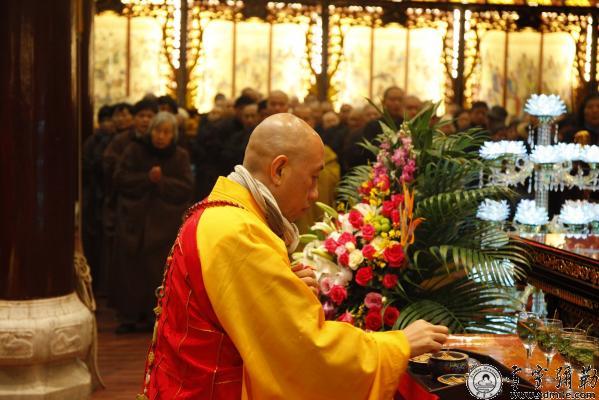 「佛教」浙江奉化雪窦寺弥陀佛七共修法会熏坛起七