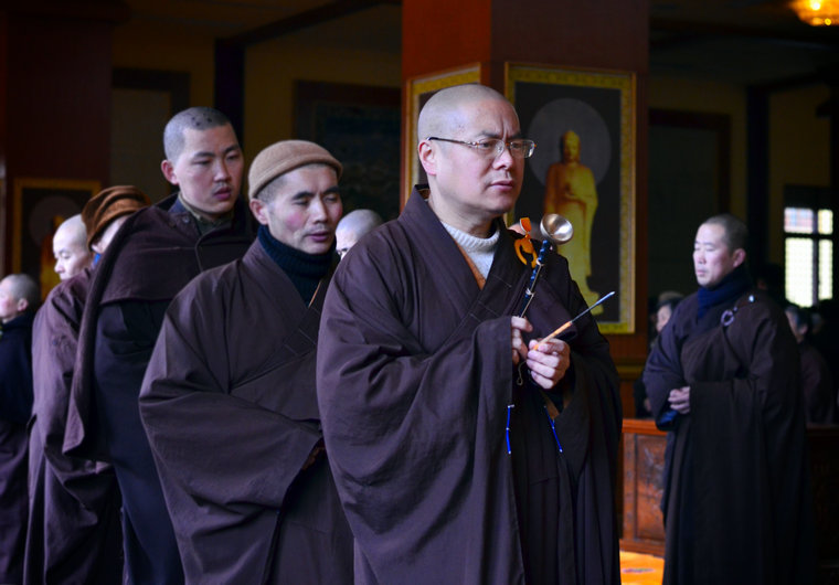 「庐山东林寺」江西庐山东林寺1月份一昼夜经行法会圆满结束 「庐山东林寺」江西庐山东林寺1月份一昼夜经行法会圆满结束