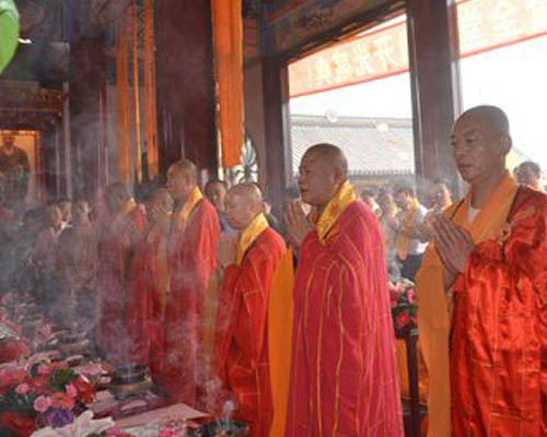 「佛教」江苏江阴乐善禅寺隆重举行重修落成暨全堂佛像开光盛典