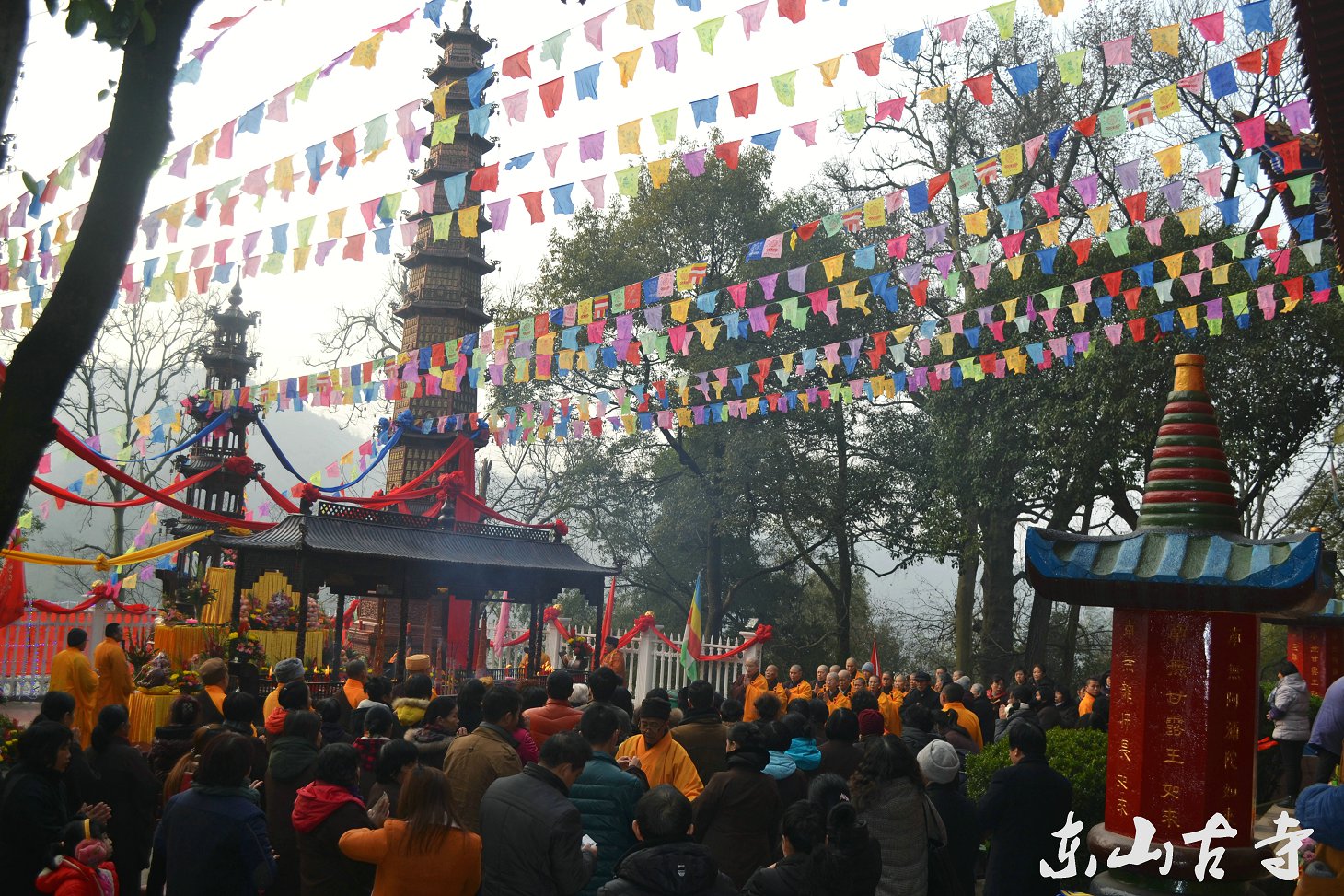 「佛教」湖南东山古寺千佛塔落成开光法会圆满落幕