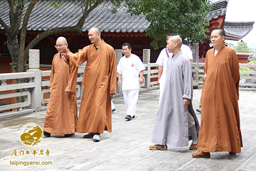 上海松江西林禅寺一行到访太平岩寺