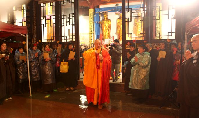2013年2月14日慧日禅寺供佛斋天吉祥法会