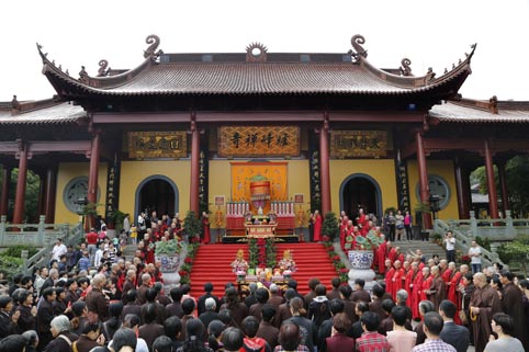 「放生仪轨」浙江绍兴炉峰禅寺隆重举行重阳节放生法会