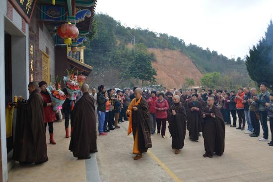 「佛教」广东梅州千佛塔寺念佛堂妙音法师闭关三年出关法会