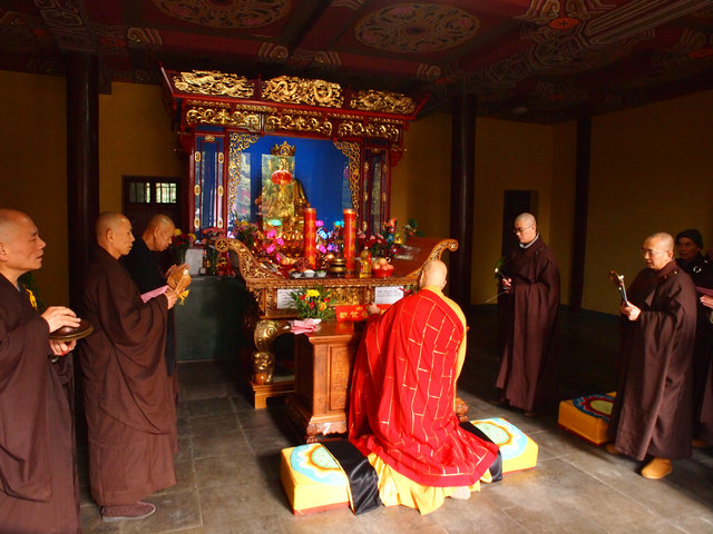 「东林寺」江西东林寺举行春节普供暨祭祖仪式 「东林寺」江西东林寺举行春节普供暨祭祖仪式