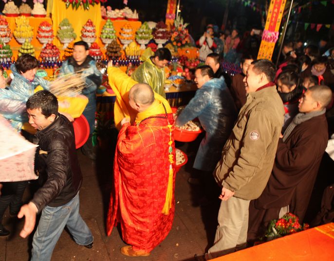 2013年2月14日慧日禅寺供佛斋天吉祥法会