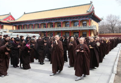 「佛教」黑龙江大庆果成寺清明节果成老法师圆寂七七之日