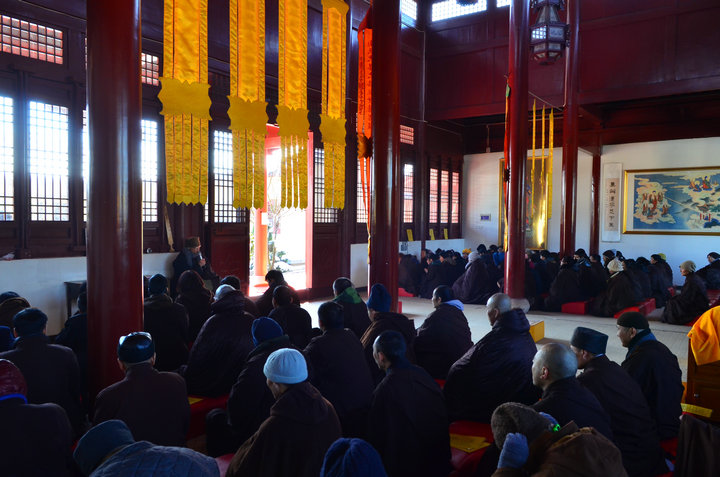 「东林寺」江西九江东林寺冬季21日闭关圆满出关