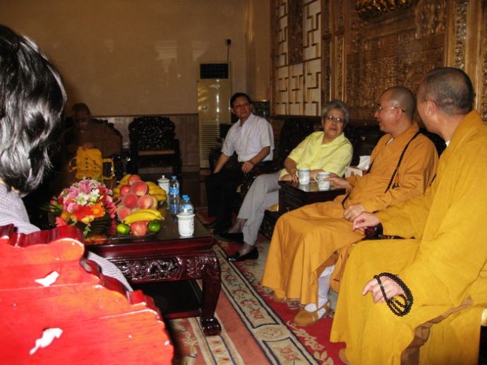 「佛教」原国务院副总理吴仪到北京法源寺参观