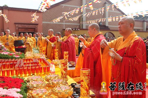 「佛教」上海金山大觉禅寺隆重举行迁址洒净仪式