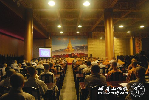 「佛教」强梵畅教授在四川峨眉山佛学院举办禅修讲座