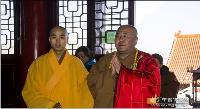 「佛教」河北张家口云泉禅寺隆重举行《乾隆大藏经》迎请供奉仪式