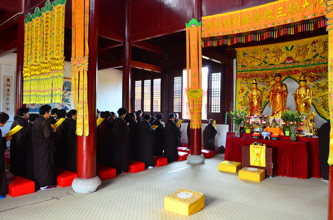「东林寺」江西东林寺10月下旬10日闭关念佛圆满出关