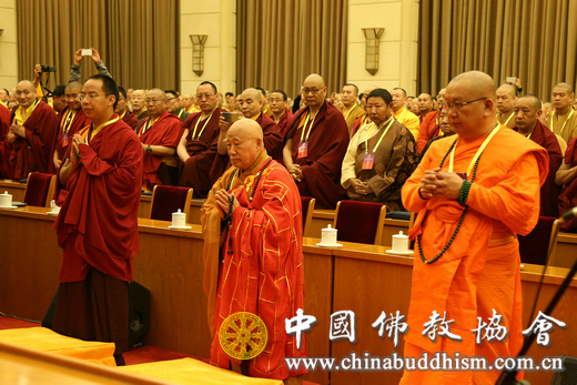 「中国佛教协会」中国佛教协会第九次全国代表会议举行祈福法会