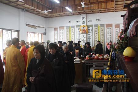 「佛教」浙江慈溪伏龙禅寺举行惟贤长老圆寂五七法会