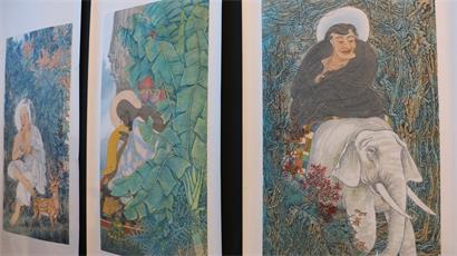 「佛教」首届中国当代佛教艺术美国巡展开幕
