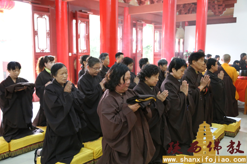 「菩萨戒」陕西周至涌泉寺举办居士五戒菩萨戒传戒法会