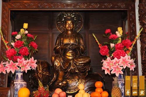 「寒山寺」江苏苏州寒山寺文殊普贤菩萨圣像开光法会