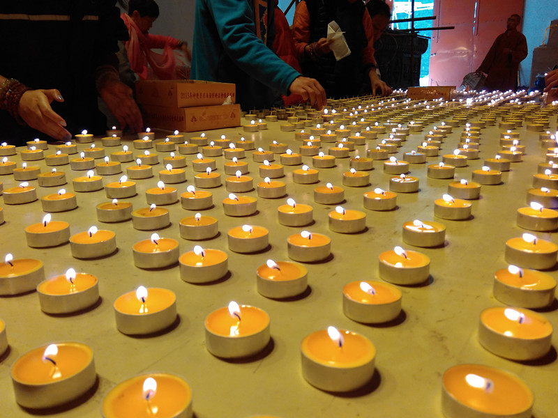 「佛教」北京大觉堂五台山供灯，祁请善知识长久住世