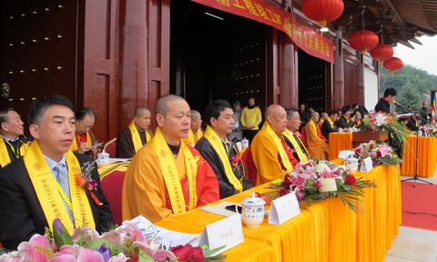 「佛像开光」浙江奉化大慈禅寺举行寺院落成暨佛像开光庆典