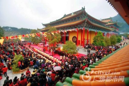 「观音」广东佛山市杨梅观音禅寺举行大殿落成庆典