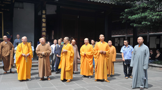 「佛教」中国佛教协会副会长正慈法师一行到访四川成都文殊院