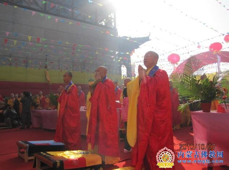 「佛像开光」内蒙古包头观音寺举行七宝殿佛像开光法会