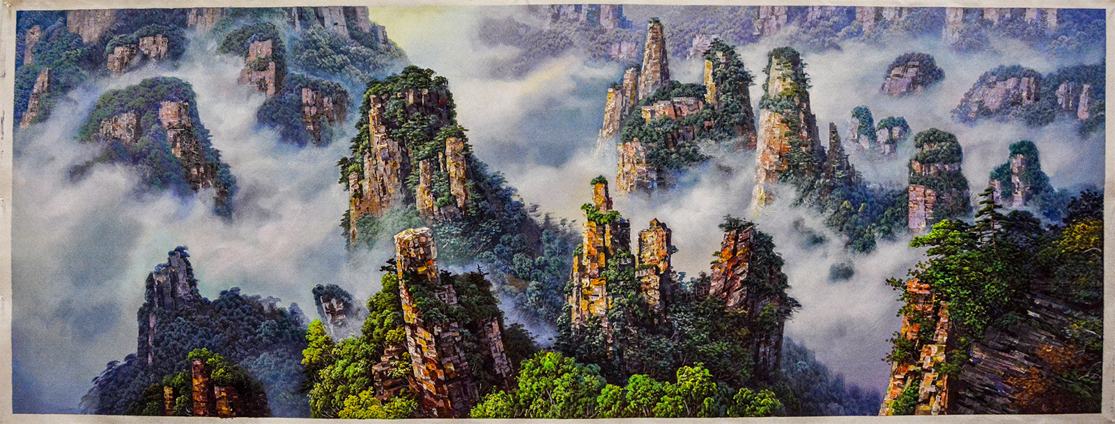 「佛教」峨眉山佛教协会迎新春书画艺术展之朝鲜油画展
