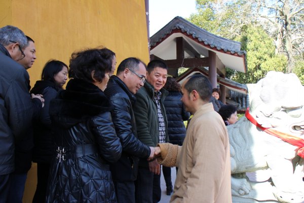 「雁荡山」浙江雁荡山能仁寺举行2014年新年团圆饭活动