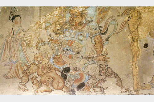 「佛教」五台山佛光寺东大殿唐代壁画 佛教文化艺术欣赏