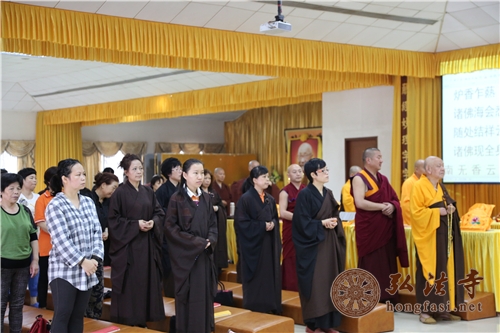 「普贤行愿品」广东深圳弘法寺举行本焕长老圆寂三周年诵经法会