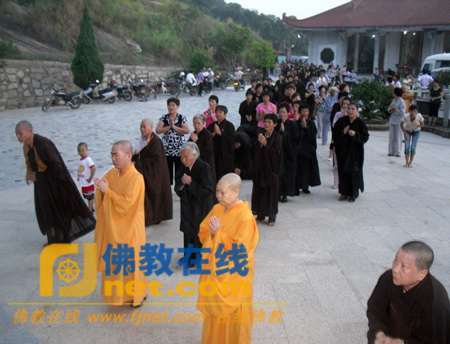 「佛教」福建漳州龙海市白水镇安福寺举办朝山活动