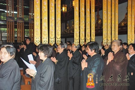 「佛教」江苏昆山华藏寺举行八关斋戒法会