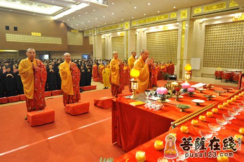 「文殊菩萨」上海玉佛禅寺隆重举行文殊菩萨圣诞点灯祈慧法会