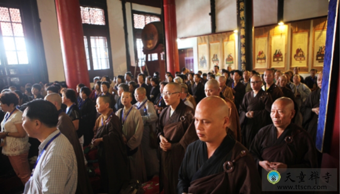 「佛教」浙江天童禅寺隆重举行纪念圆瑛老和尚圆寂60周年暨天童历代住持顶相开光法会