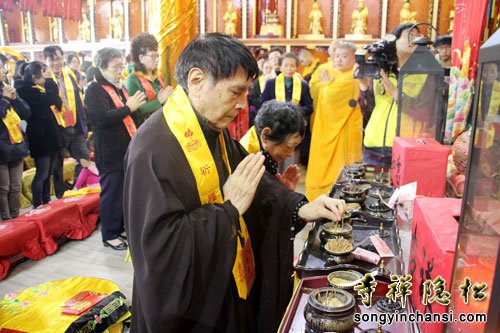 「佛教」上海松隐禅寺举行观音阁全堂圣像开光庆典法会