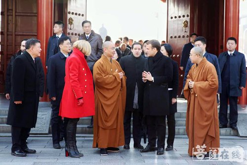 「大慈恩寺」法国总统马克龙参访大慈恩寺